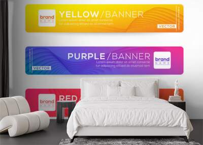 Abstract web banner or header design templates. gradient background composition with colorful vivid colors. Wall mural