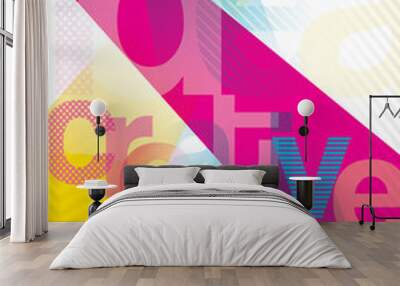 cmyk Vector Abstract design layout background Wall mural