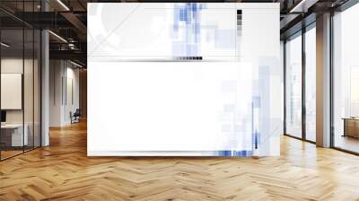 abstract blur computer technology business background Wall mural