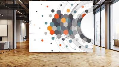 Abstract digital web site header. Banner background Wall mural