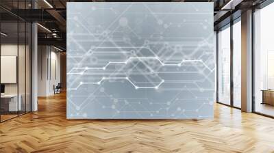 abstract structure circuit computer  technology business background Wall mural