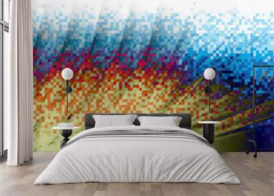 Abstract tech background. Futuristic technology interface. Vecto Wall mural