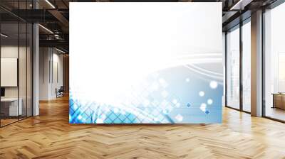 abstract tech background. futuristic technology interface. vecto Wall mural