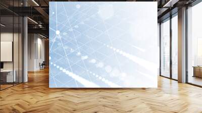 Abstract tech background. Futuristic technology interface Wall mural