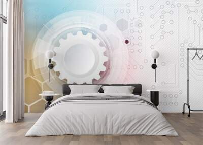 abstract technology background Business & development direction Wall mural