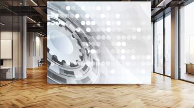 abstract technology background business & development direction Wall mural