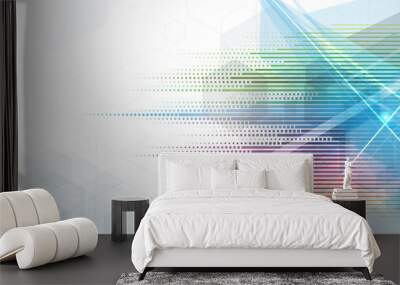 Abstract vector background. Futuristic technology style. Elegant background for business tech presentations. Wall mural