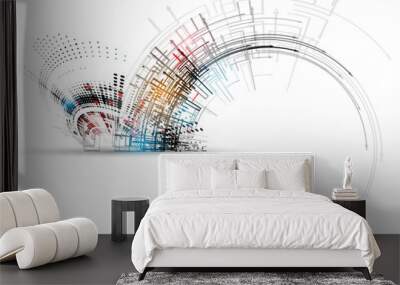 Concept for New Technology Corporate Business & development Wall mural