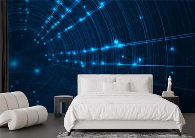 Conceptual technology illustration of artificial intelligence Wall mural