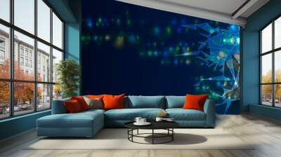 Conceptual technology illustration of artificial intelligence Wall mural