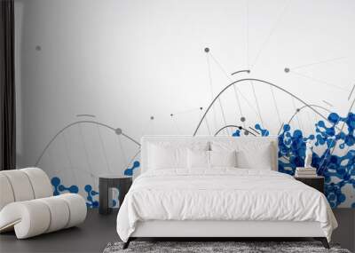 DNA Abstract icon and element collection. Futuristic technology Wall mural