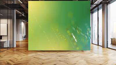 high tech eco green infinity computer technology concept background Wall mural