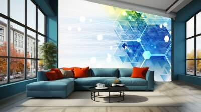 New future technology concept abstract background Wall mural