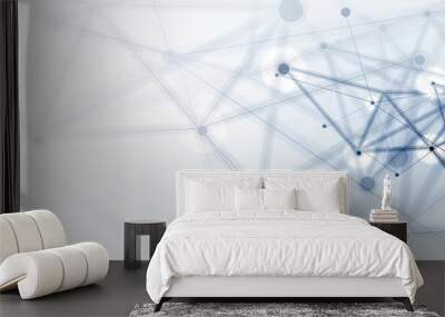 Technology data background, idea of global business solution Wall mural