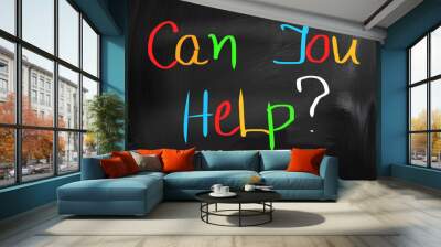 Can You Help Concept Wall mural