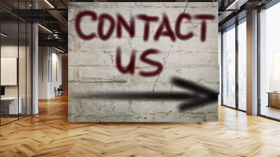 Contact Us Concept Wall mural