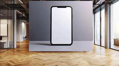 Blank smartphone screen, sleek design , Smartphone display Wall mural