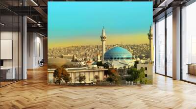 King Abdullah Mosque in Amman Jordan Wall mural