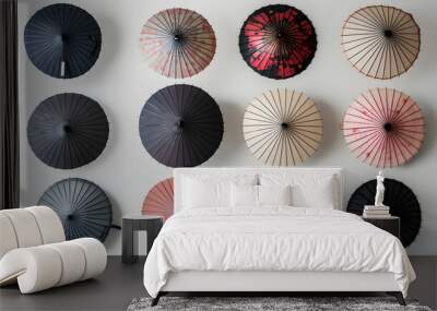 black and white buttons Wall mural