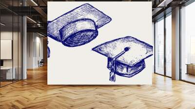 Graduation cap Wall mural