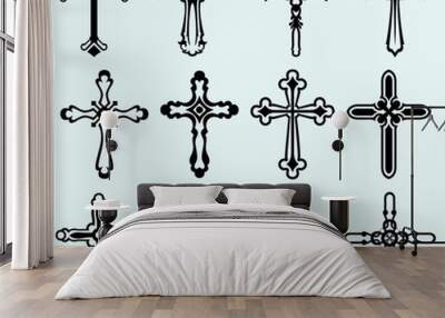 Religious cross design collection Wall mural