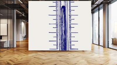 Thermometer. Doodle style Wall mural