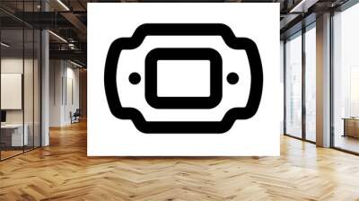 game console line icon Wall mural