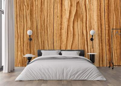 A close-up of weathered wood grain, showing the natural texture and color of the wood. Wall mural