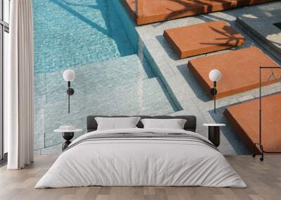 Luxury swimming pool for relax in the holiday. Wall mural