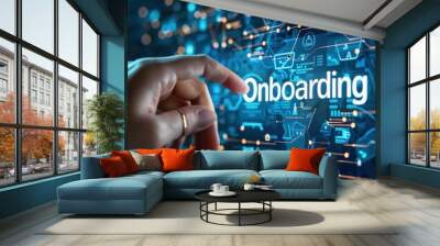 Onboarding business process concept Wall mural