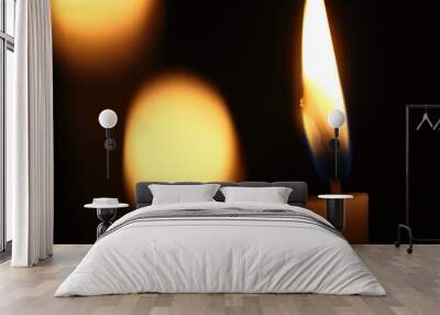 candles in the dark Wall mural