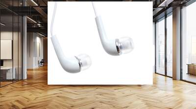 headphones on white background Wall mural