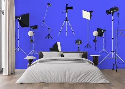 photo studio equipment vektor  Wall mural