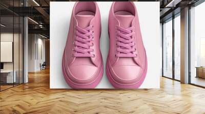 casual sneaker with lace-up design, perfect for everyday wear and adding a pop of color to any outfit. Wall mural