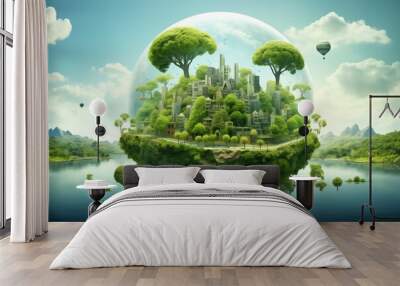 Ecological friendly and sustainable environment  Wall mural