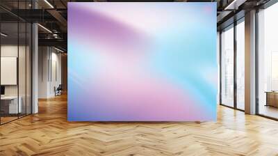  transparent light rainbow crystal on a blue background. Vector illustration Wall mural