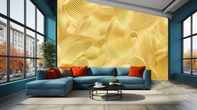 Luxury gold background pattern seamless geometric wave line circle abstract design vector. Christmas background.  Wall mural