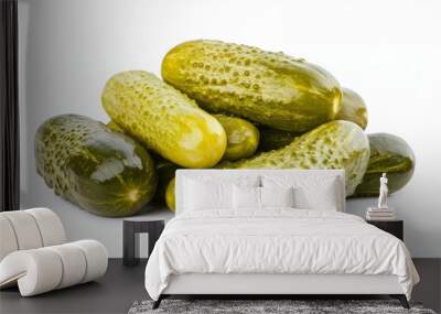 Pickles isolated on white background  Wall mural