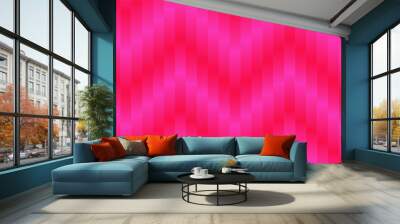 Ribbed magenta gradient stripes pattern background Wall mural