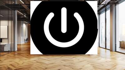 power button icon vector Wall mural