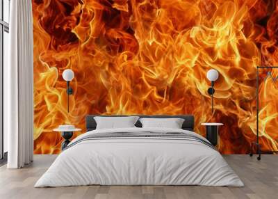 fire flame texture background Wall mural