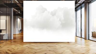 soft clean fluffy clouds shapes cutout 3d rendering png file Wall mural