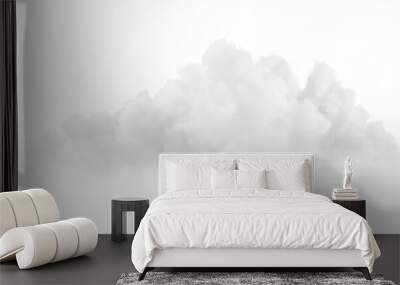 white soft cumulus cloudscape cut out specials effect 3d rendering png file Wall mural