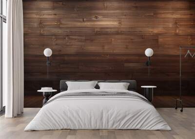 wooden wall and floor background Wall mural