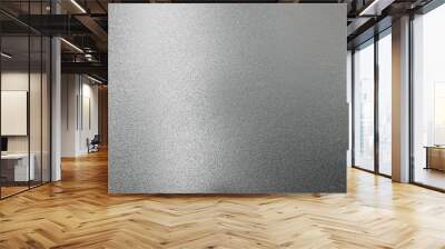 Metal stainless steel texture background with reflection light.  Wall mural