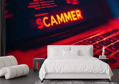 scammer Wall mural