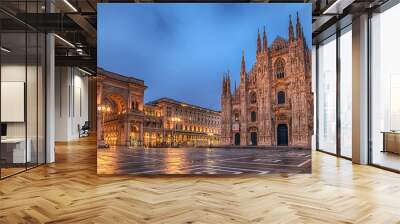 Milan, Italy: Piazza del Duomo, Cathedral Square  Wall mural