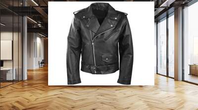 leather bike jacket Wall mural