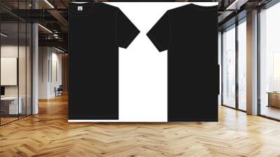 Black T Shirt Isolated  Wall mural