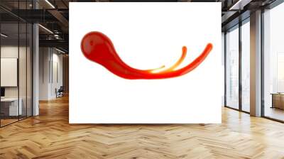 A splodge of ketchup tomato sauce isolated on a white background Wall mural